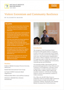 Violent Extremism and Community Resilience