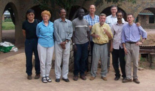 Teaching staff of 2005 course in Rumbek: Eisei Kurimoto, Jemera Rone, Atta al-Battahani, Jok Madut Jok, Philip Winter, Gerard Prunier, John Ryle, Khalid Medani and Justin Willis.
