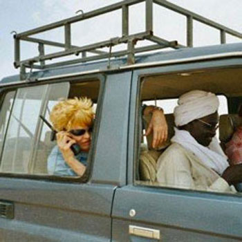 Jemera Rone in Darfur, 2004