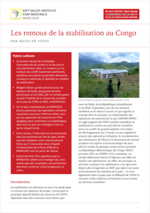 Les remous de la stabilisation au Congo