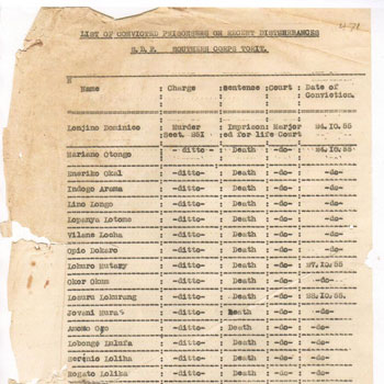 Tarikh Tana (Our History) part 1: The Sentencing of the Torit Mutineers (An archive document from 1955, Equatoria Province)