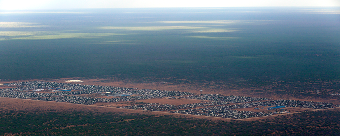 An aerial view of the Ifo 2 Refugee Camp in Dadaab, Kenya, 29 October 2014, UN Photo.