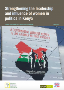 Strengthening the leadership and influence of women in politics in Kenya