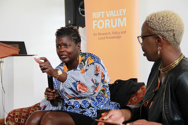 Dr. Awino Okech speaks at the Rift Valley Forum.
