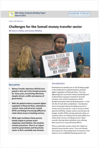 Challenges for the Somali money transfer sector