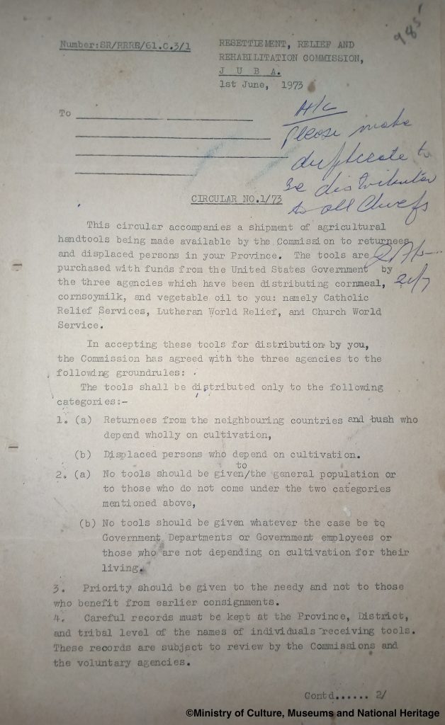RRRC circular 1973