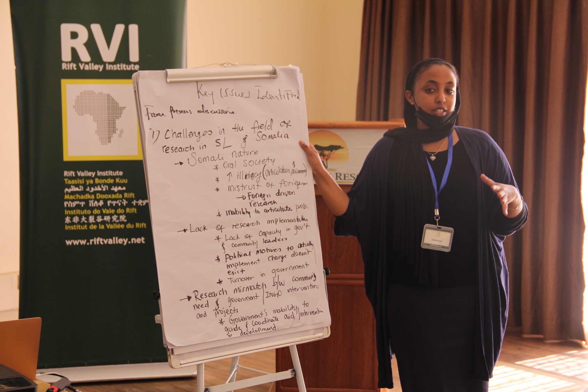 Students take part in a discussion during the RCOP training 